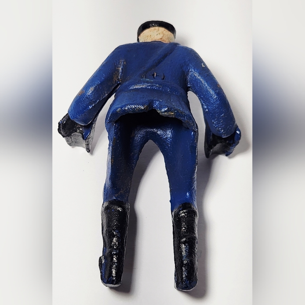 Vintage Cast Iron U.S Parcel Post Motorcycle With Detachable Rider Mail Man - Picture 10 of 10